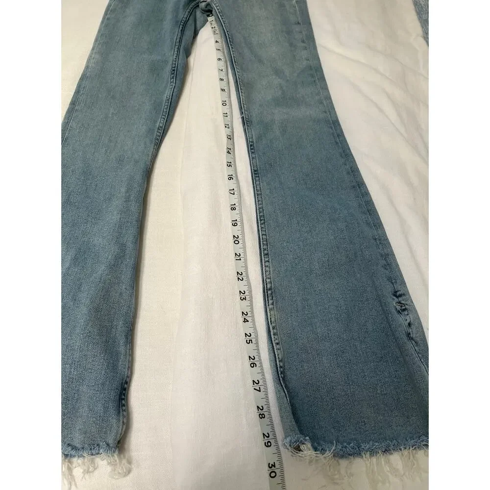 Free People We the free Denim level slit slim flare jeans Size 26